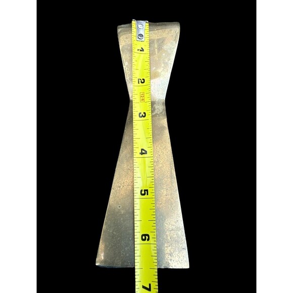 Square Double Inverted Pyramid Shape Brass Candlesticks MCM Lot Of 3 - 8” & 6.5” - Picture 3 of 10